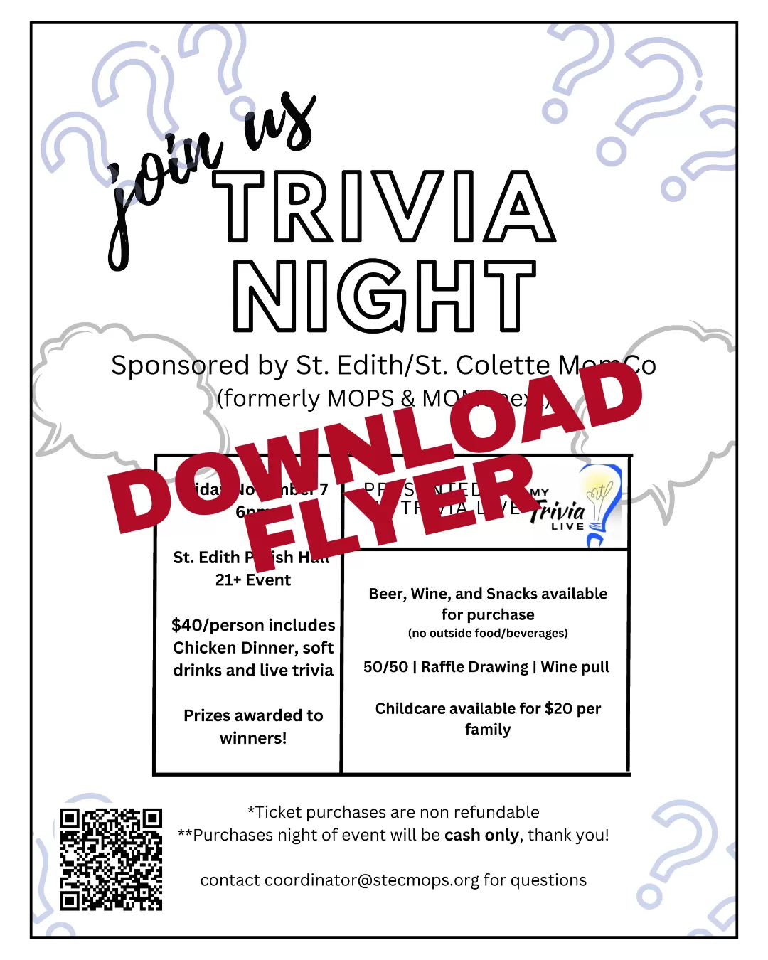 MomCo's Trivia Night Flyer